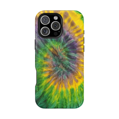 Mardi Gras Tie-Dye Print MagSafe Tough Case for iPhone