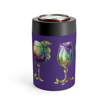 Goblet Mardi Gras Can Cooler