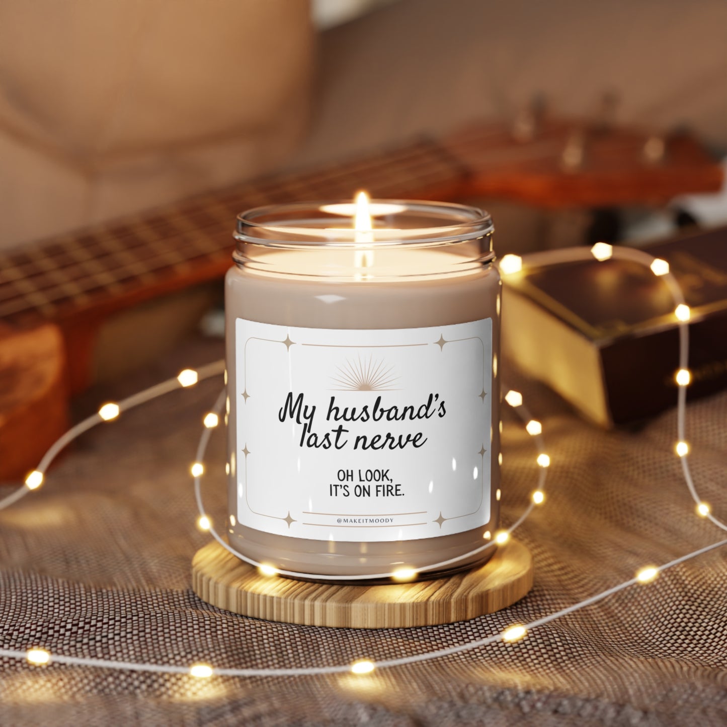 "My Husband's Last Nerve" Scented Soy Candle, 9oz