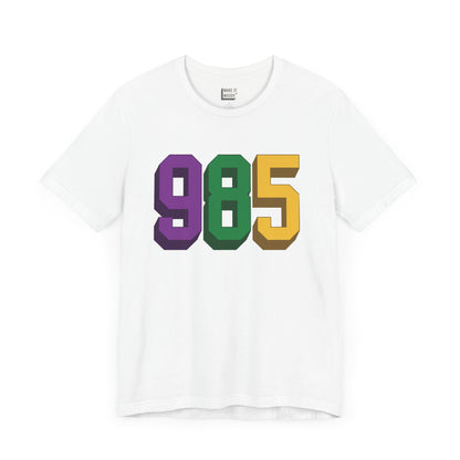 985 Area Code Mardi Gras Tee