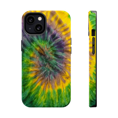 Mardi Gras Tie-Dye Print MagSafe Tough Case for iPhone