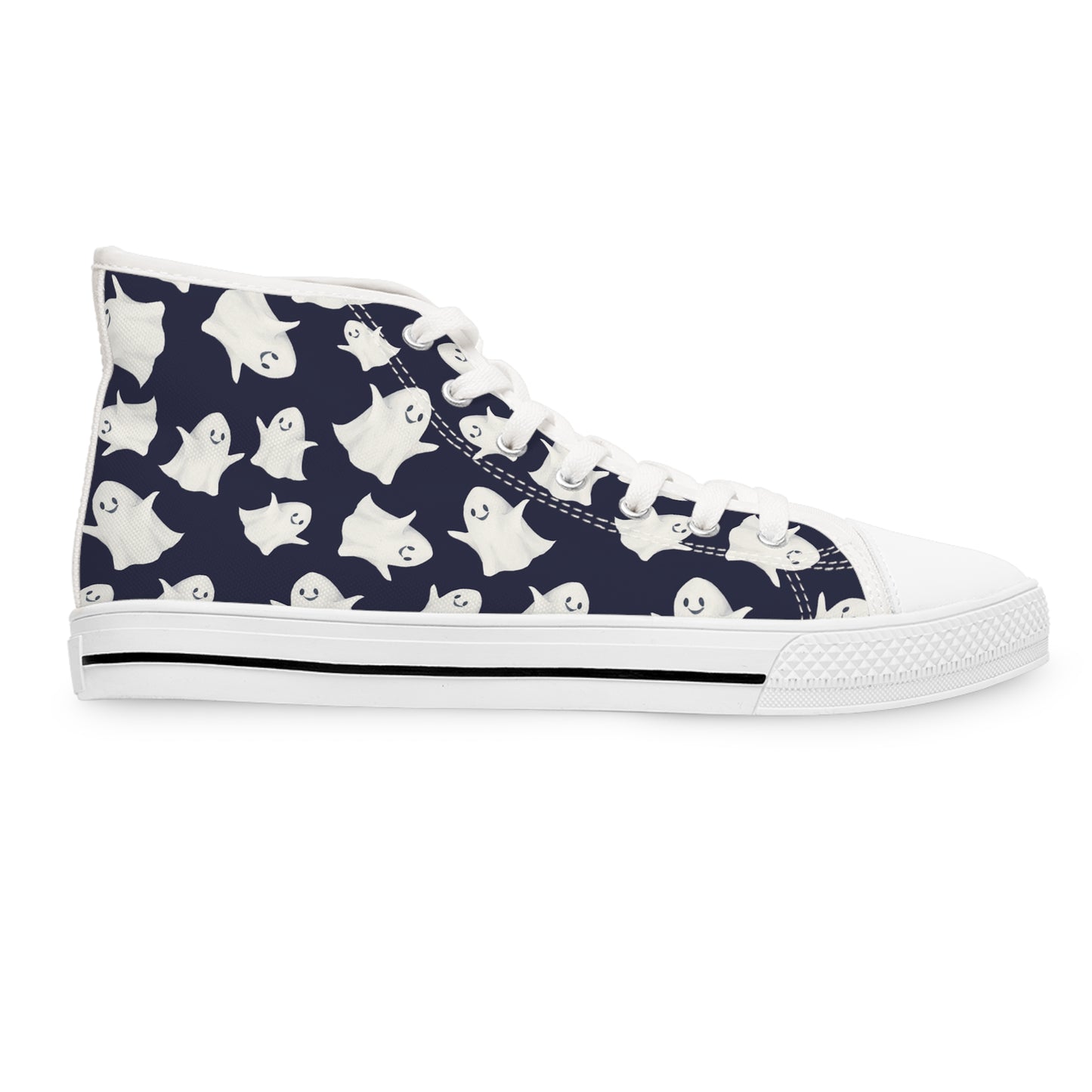 Midnight Ghosts - Women's High Top Halloween Sneakers