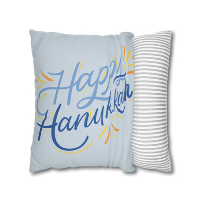 "Happy Hanukkah" Pillow Cover