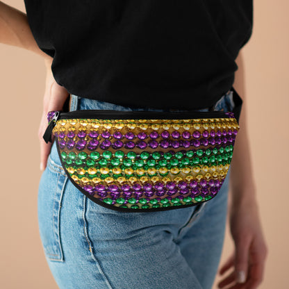 Bead Print Mardi Gras Fanny Pack