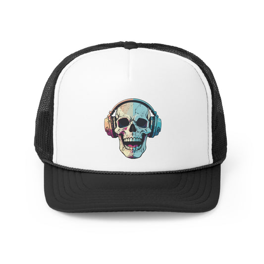 Audio Skeleton Halloween Trucker Hat