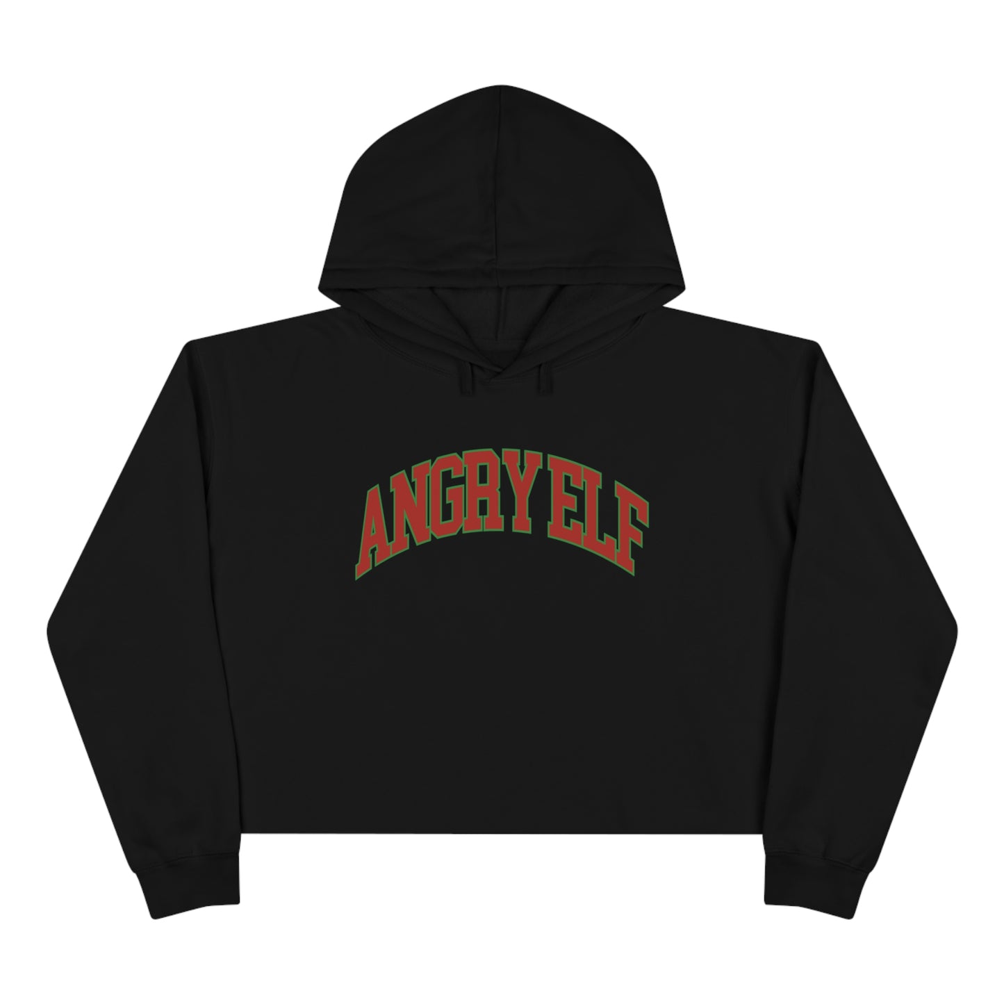 Angry Elf Cropped Hoodie