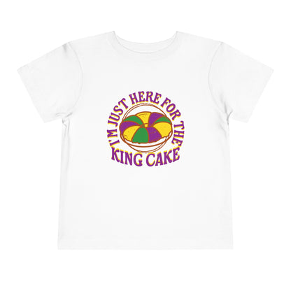 TODDLER "I'm Just Here for the King Cake" Tee for Toddlers