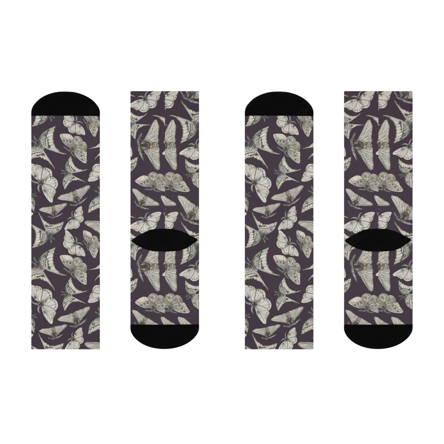 Mingling Moths - Premium Unisex Crew Socks