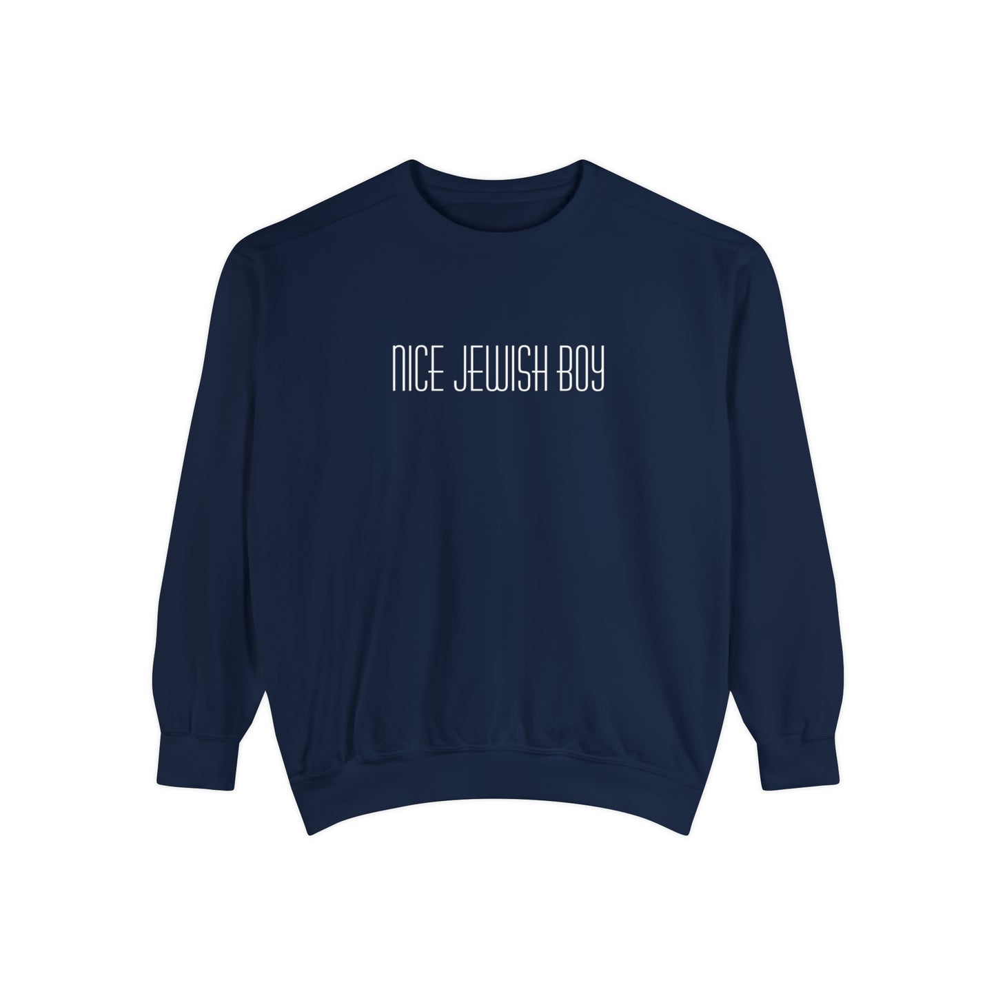 "Nice Jewish Boy" Hanukkah Crewneck Sweatshirt (Comfort Colors)