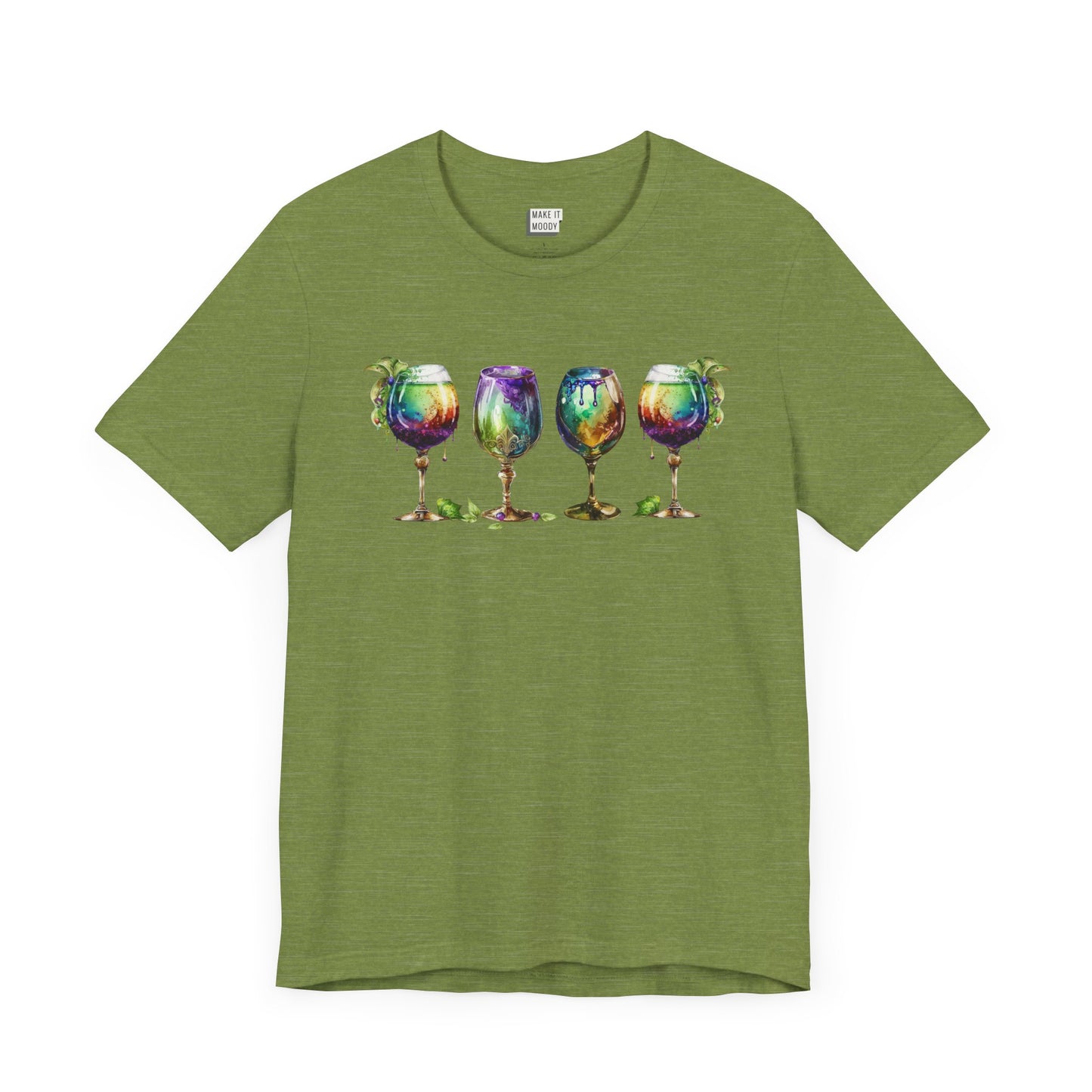 Watercolor Goblet Mardi Gras Tee