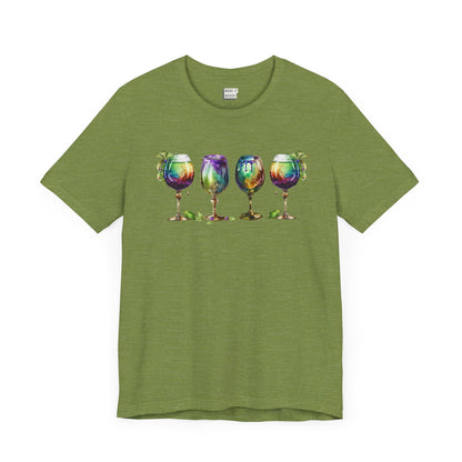 Watercolor Goblet Mardi Gras Tee