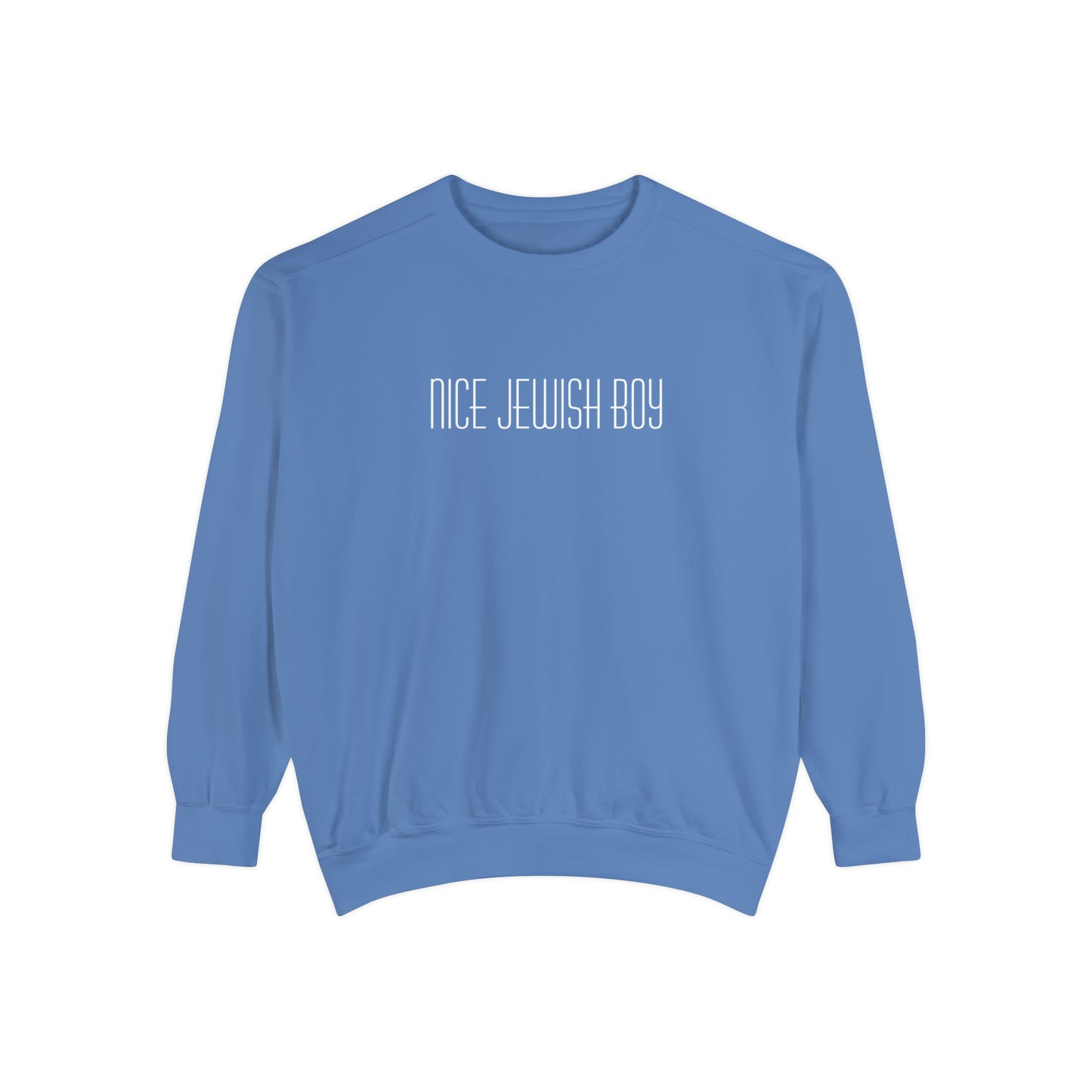 "Nice Jewish Boy" Hanukkah Crewneck Sweatshirt (Comfort Colors)