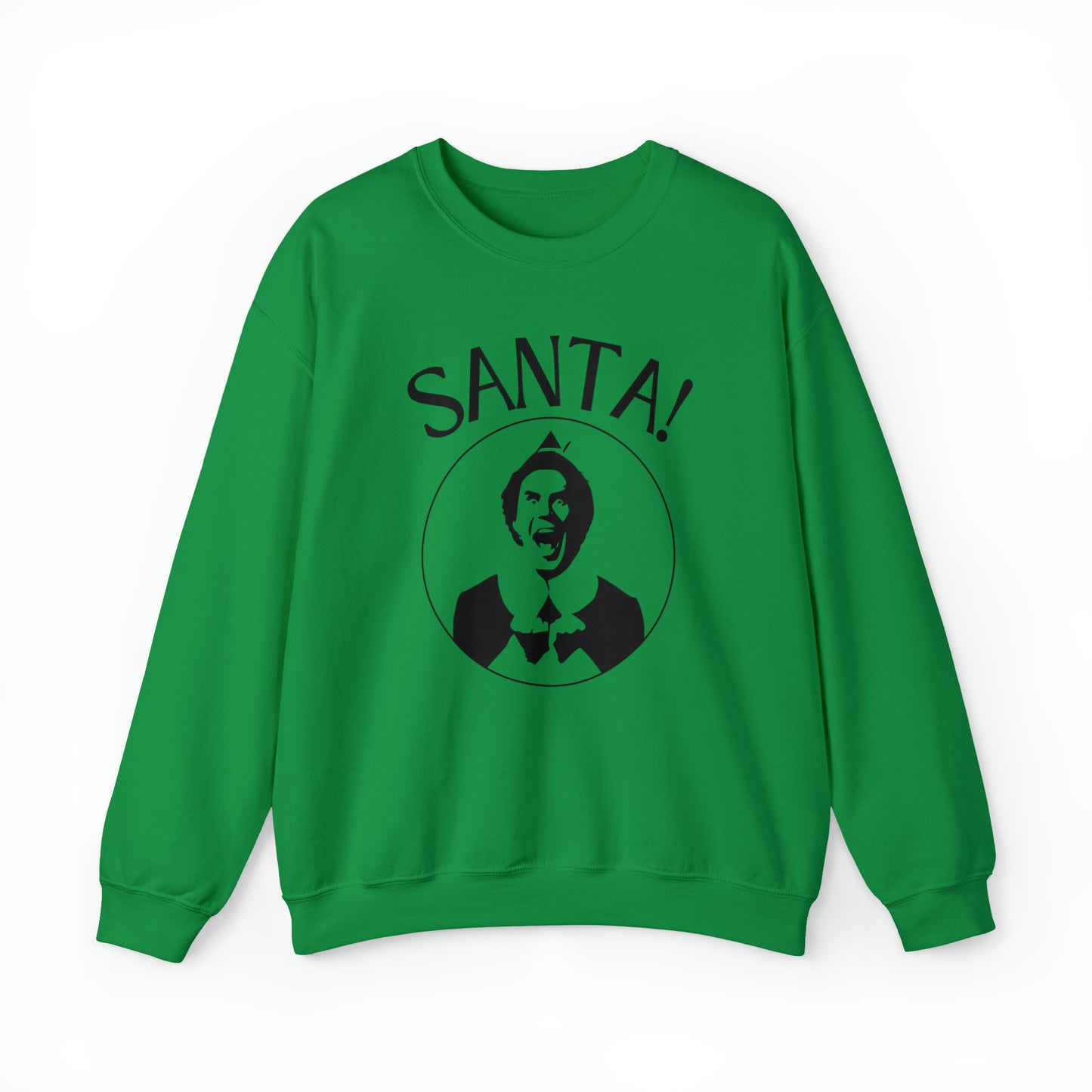 "SANTA!" Elf Christmas Crewneck Sweatshirt