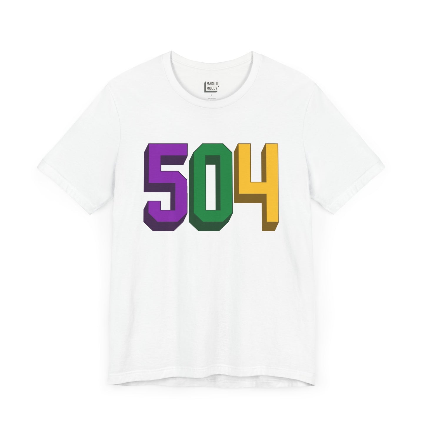 504 Area Code Mardi Gras Tee