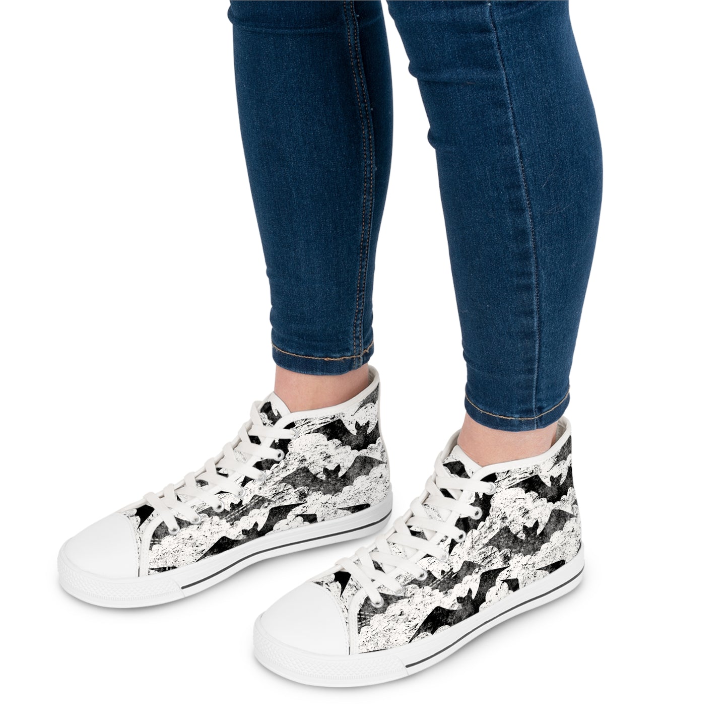 Batty Bats - Women's High Top Halloween Sneakers