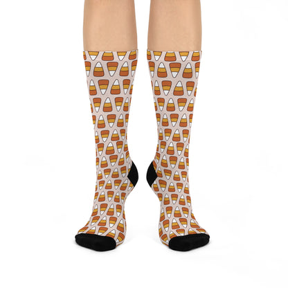 Candy Corn - Premium Unisex Crew Socks