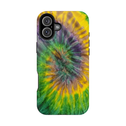 Mardi Gras Tie-Dye Print MagSafe Tough Case for iPhone