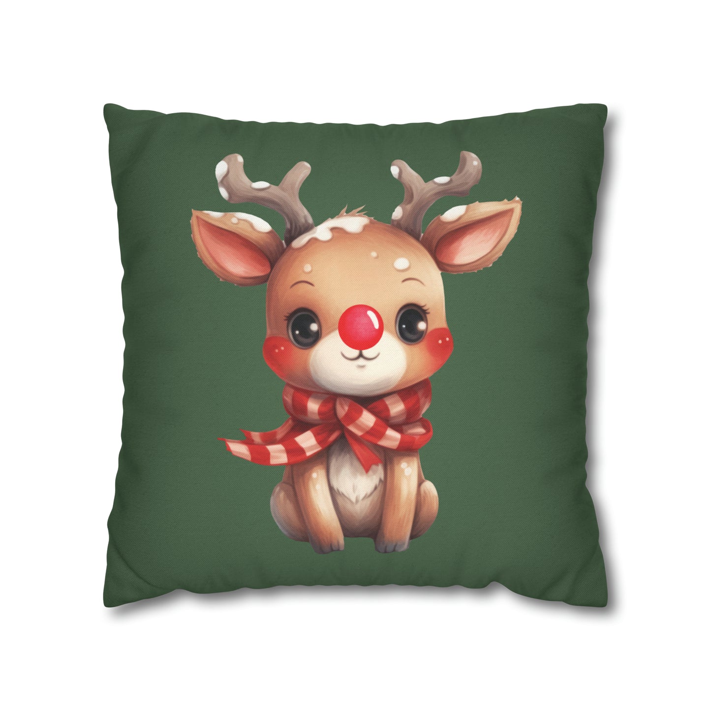 Baby Rudolph Christmas Pillow Cover