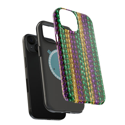 Mardi Gras Bead Print MagSafe Tough Case for iPhone