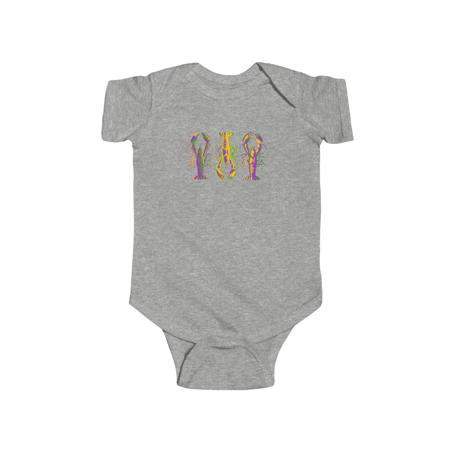 Crawfish Mardi Gras Infant Jersey Bodysuit