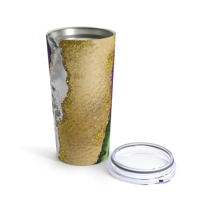 marble mardi gras tumbler