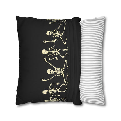 Dancing Skeletons - Halloween Pillow Cover