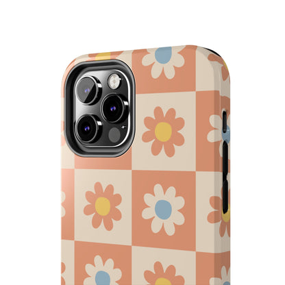 Checkered Floral Phone Case