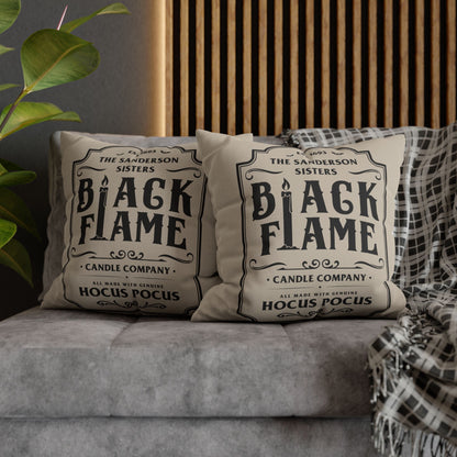 Black Flame - Halloween Pillow Cover