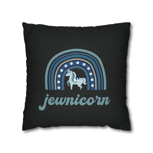 jewnicorn cute hanukkah pillow cover