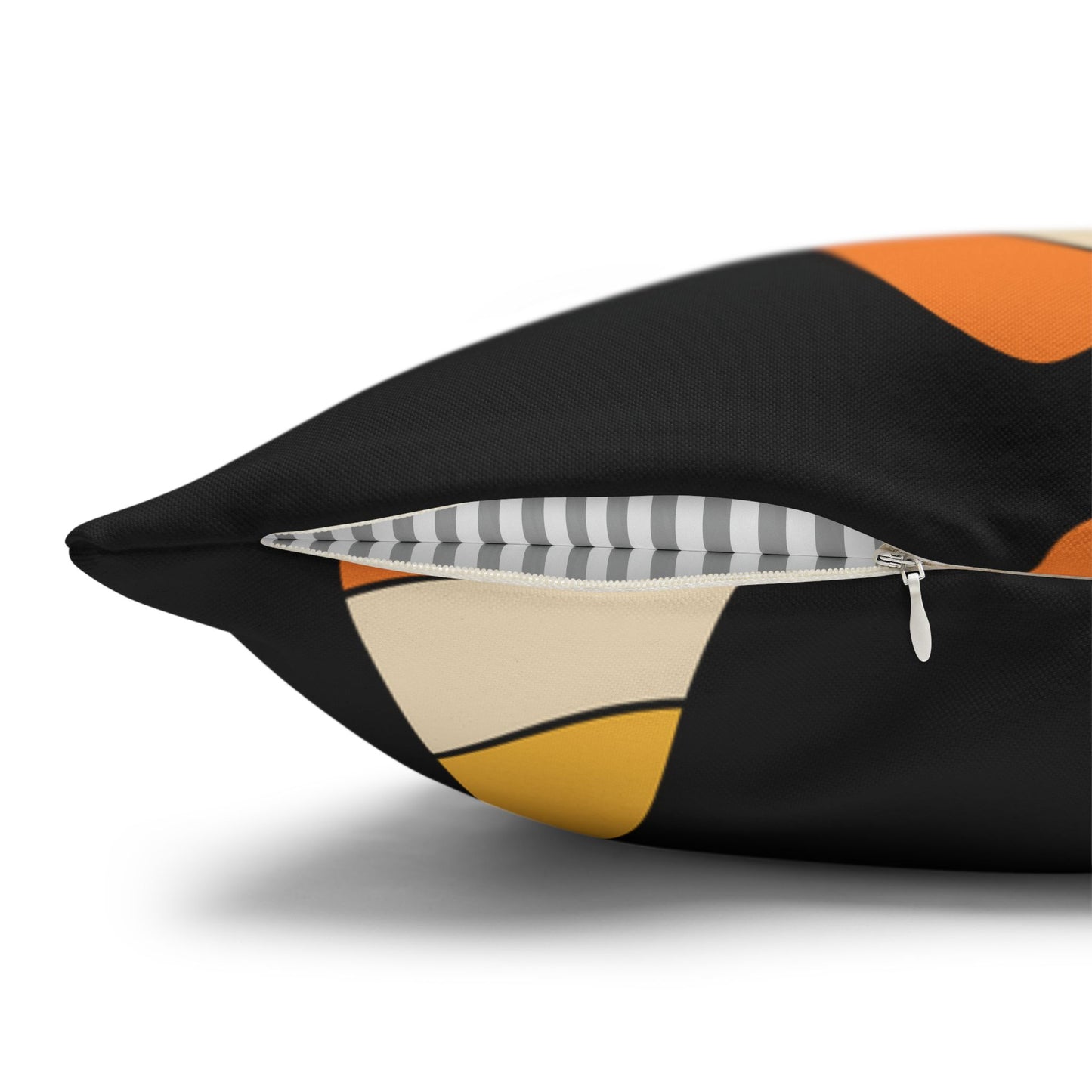 Candy Corn, Black - Halloween Pillow Cover