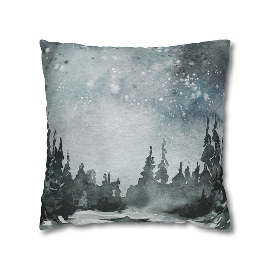 Holy Night Christmas Pillow Cover