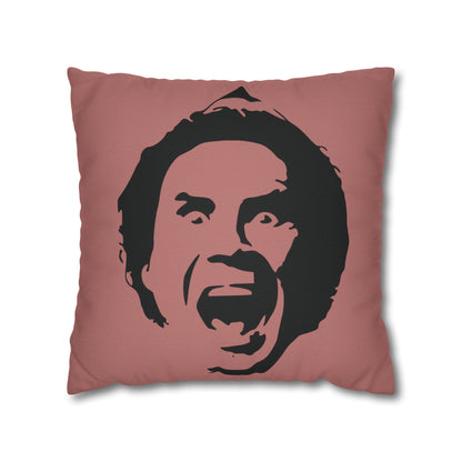 Will Ferrell Elf Christmas Pillow Cover, Light Mauve