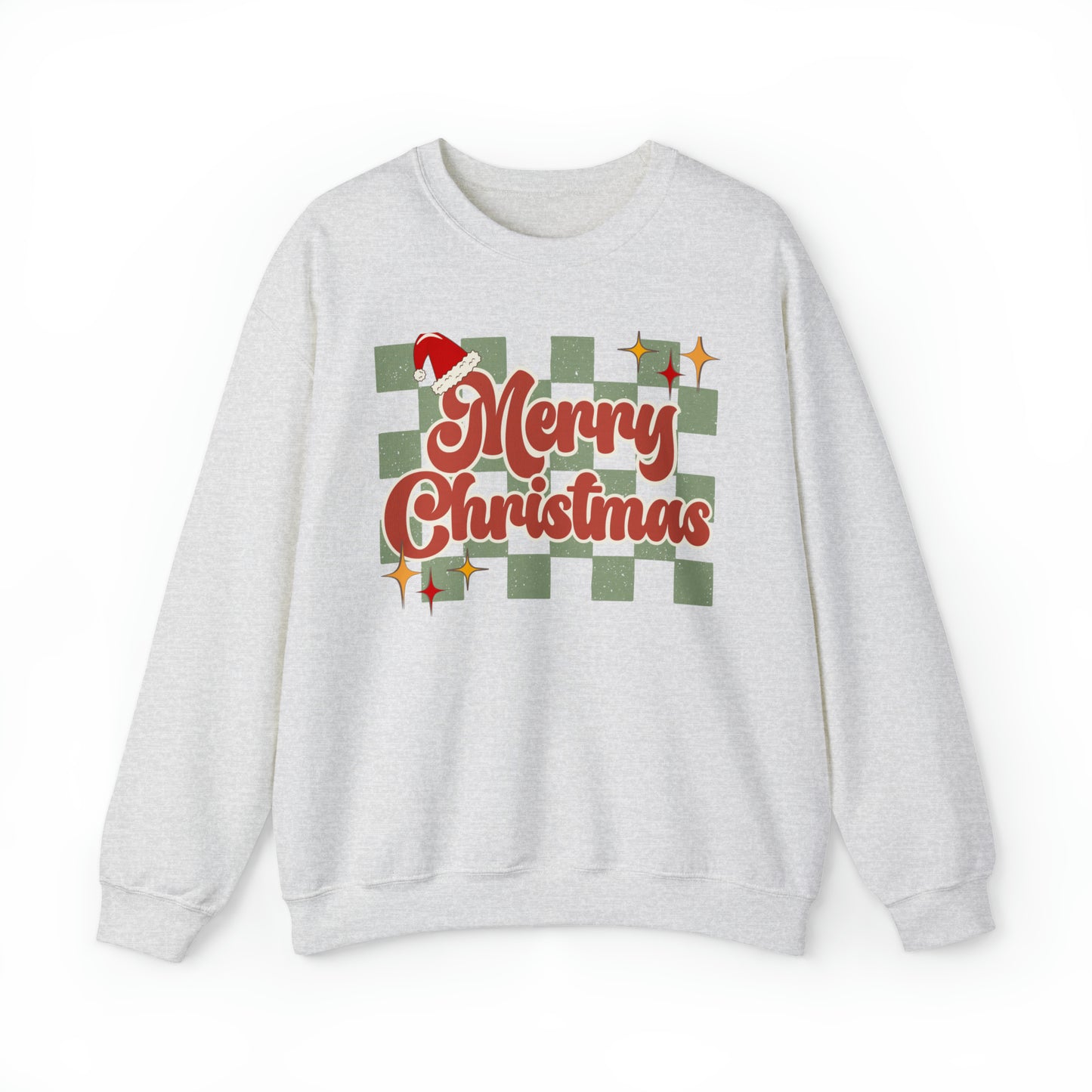 "Merry Christmas" Retro Christmas Crewneck Sweatshirt