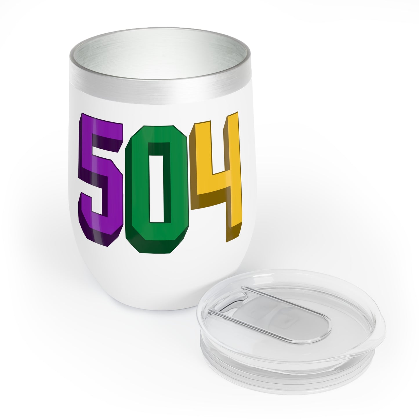 504 Mardi Gras Wine Tumbler, 12oz