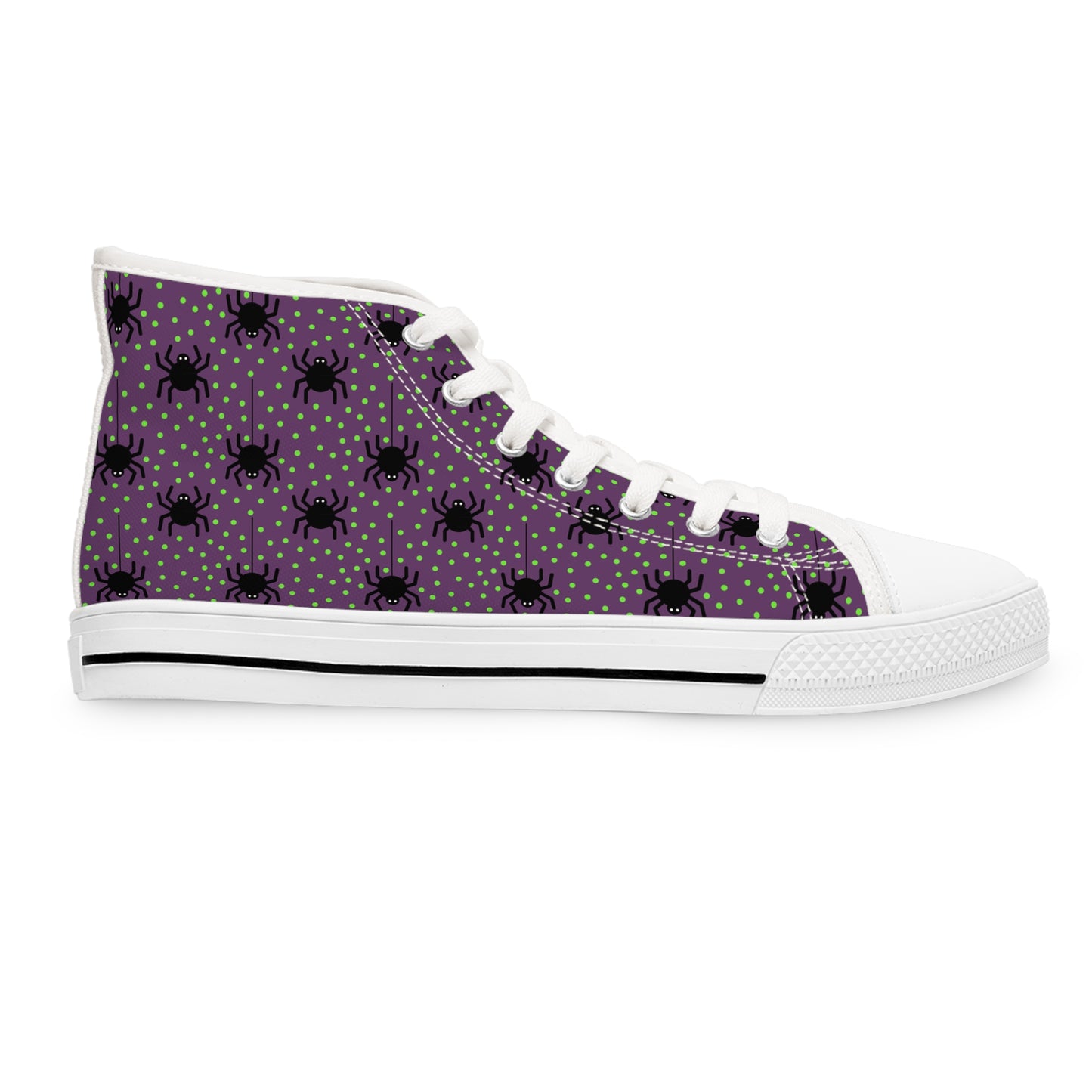 Arachnid Enchantment - Women's High Top Halloween Sneakers