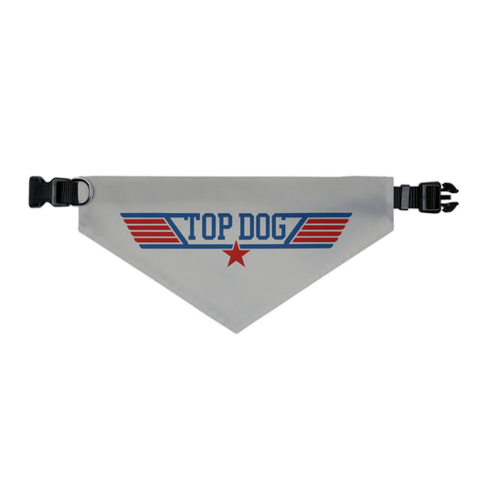 aviation merchandise, "top dog" bandana collar, grey, small