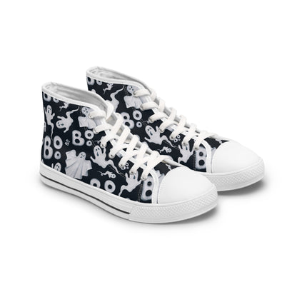 Phantom Fun - Women's High Top Halloween Sneakers