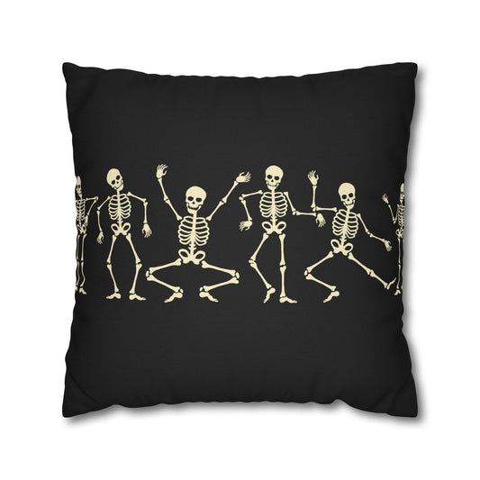 Dancing Skeletons - Halloween Pillow Cover