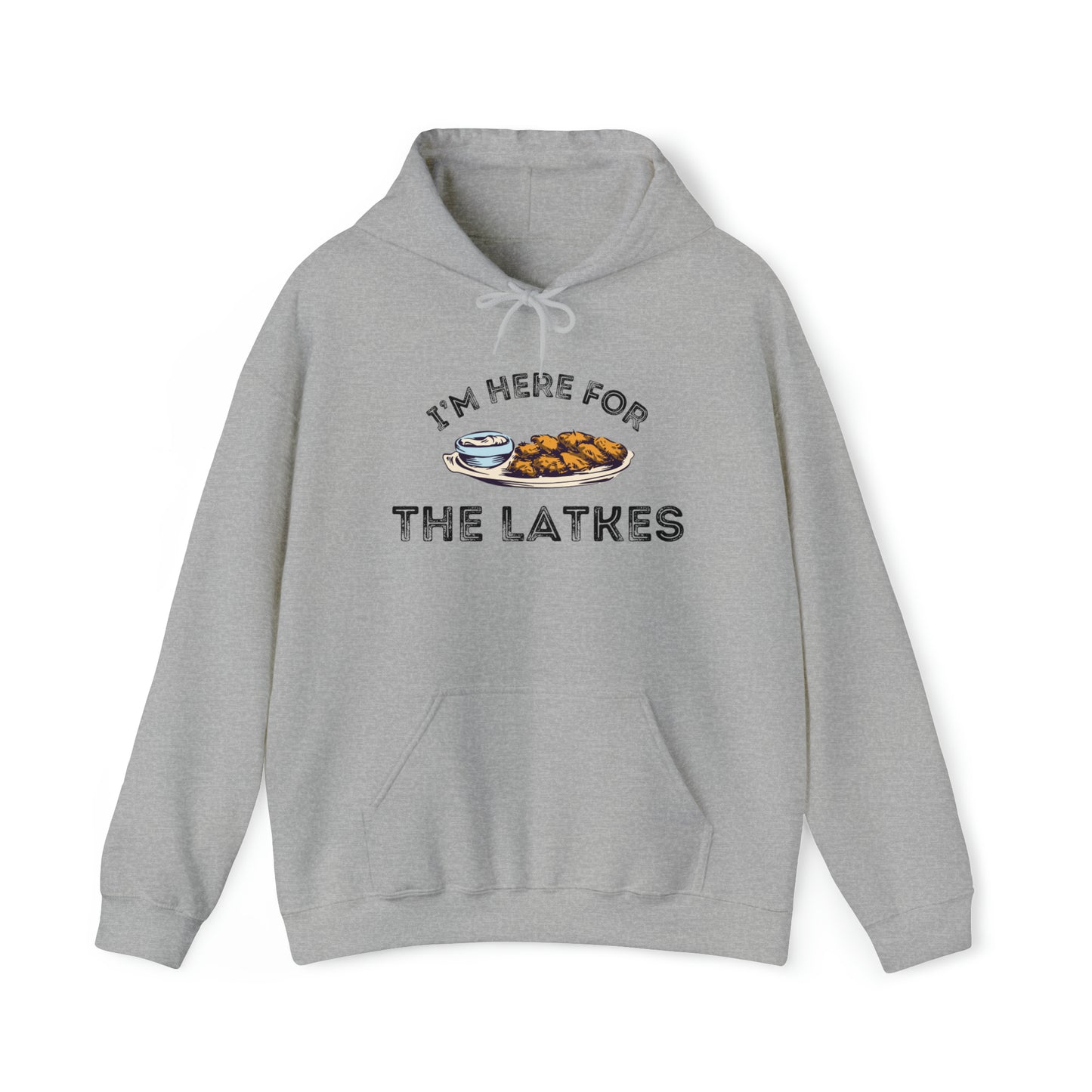 "I'm Here for the Latkes" Hanukkah Hoodie