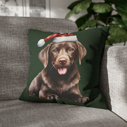 Labrador Christmas Pillow Cover