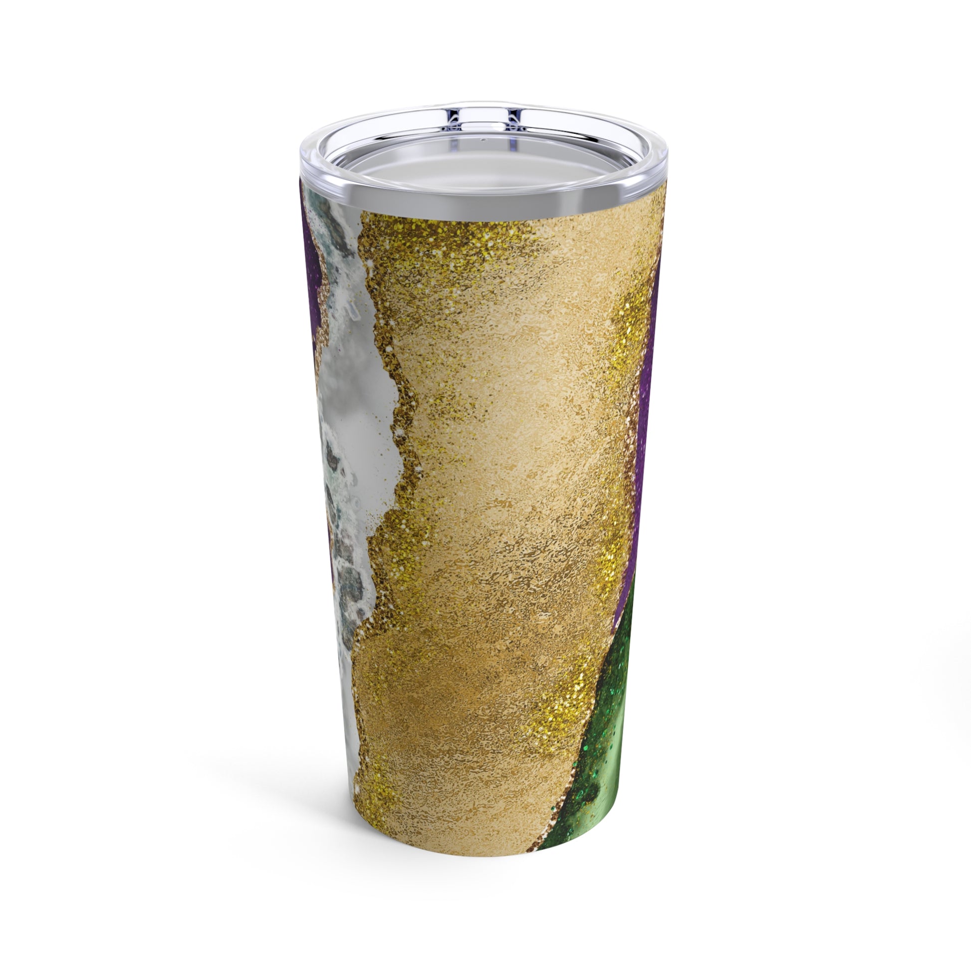 marble mardi gras tumbler