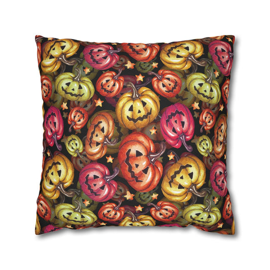 Happy Pumpkins - Halloween Pillow Cover