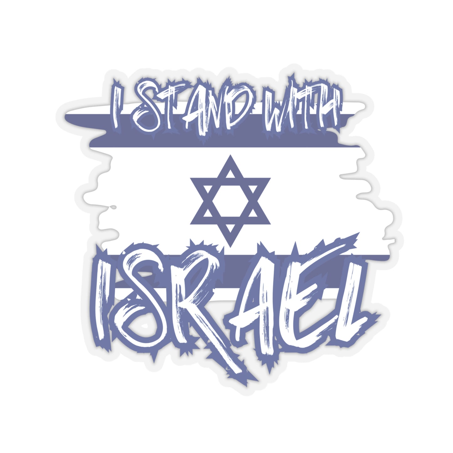 I Stand With Israel Kiss-Cut Stickers