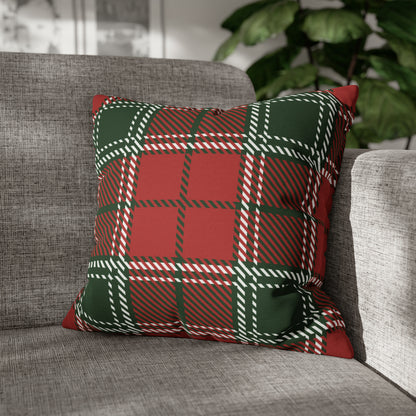 Plaid Christmas Pillow Cover