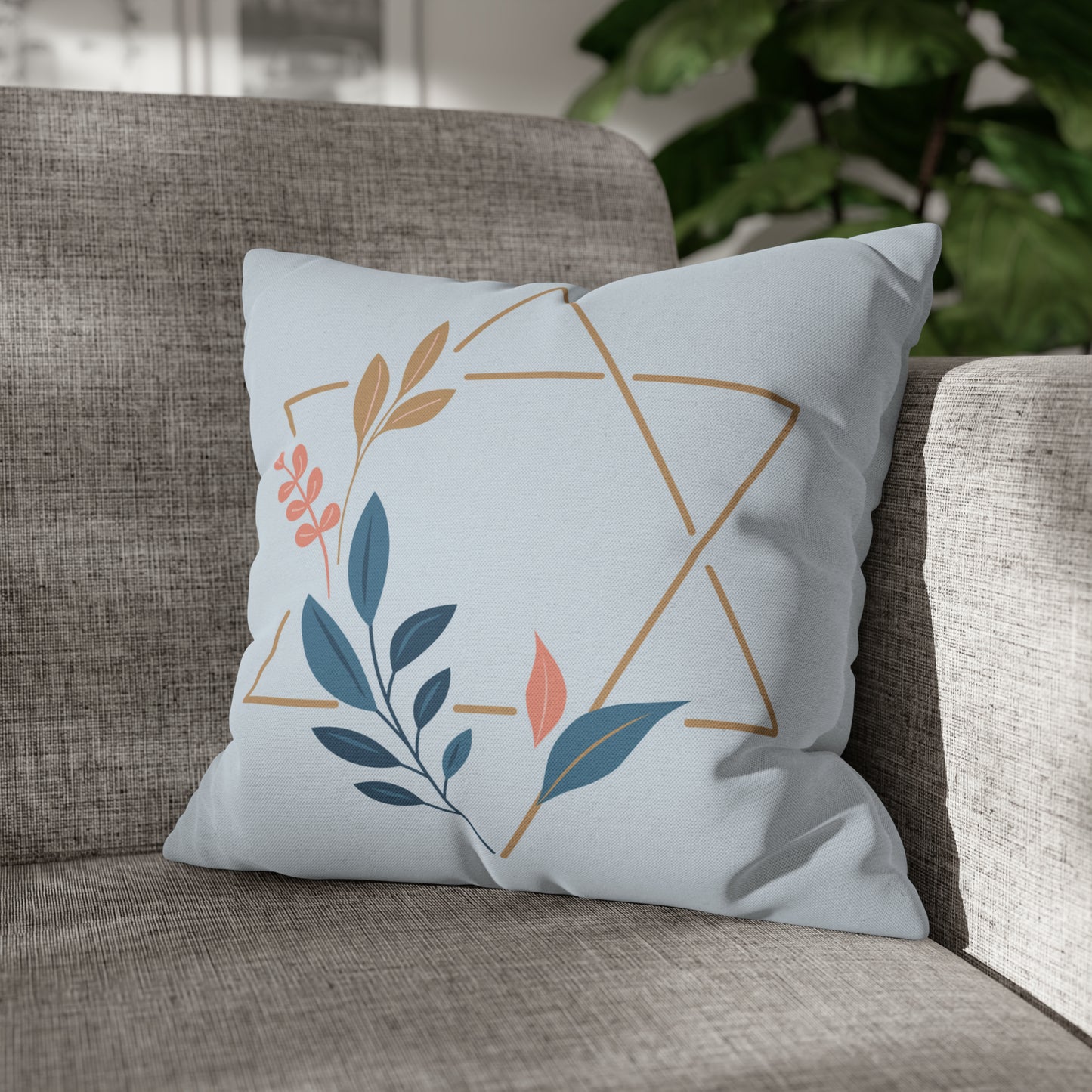 Star of David Hanukkah Pillow Cover