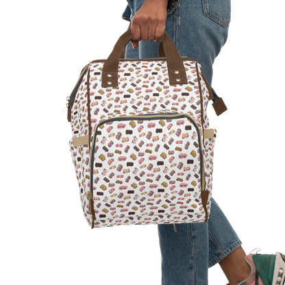 Boobie Print Diaper Bag Backpack for Breastfeeding Moms