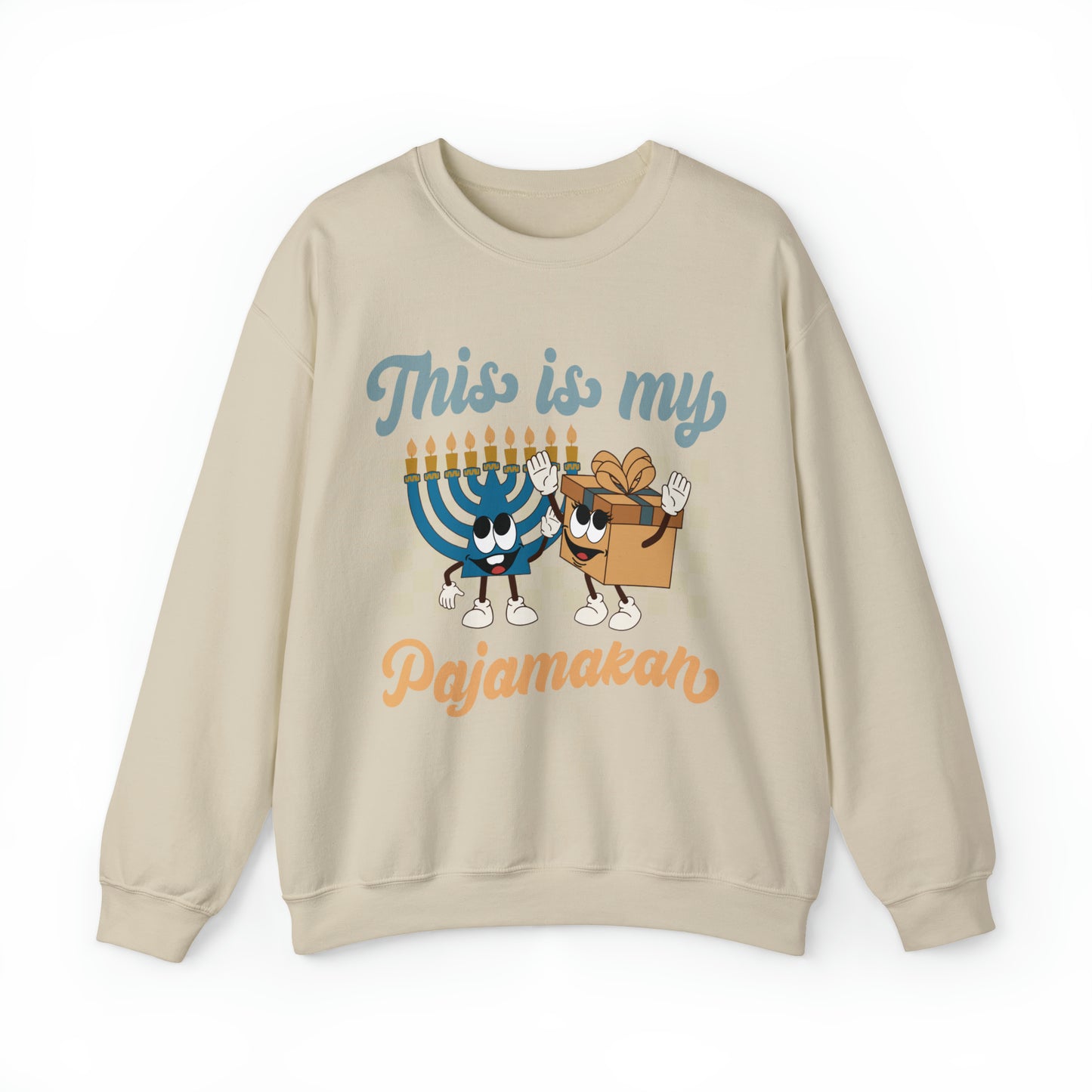 "This Is My Pajamakah" Hanukkah Crewneck Sweatshirt