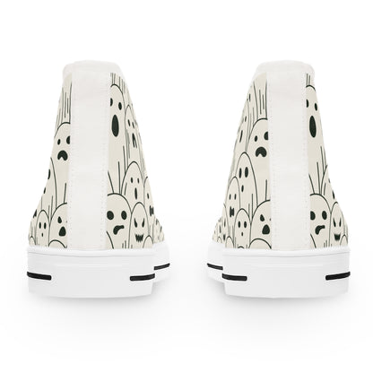 Ghost Choir - Women's High Top Halloween Sneakers