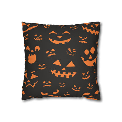 Jovial Jack-O-Lanterns - Halloween Pillow Cover