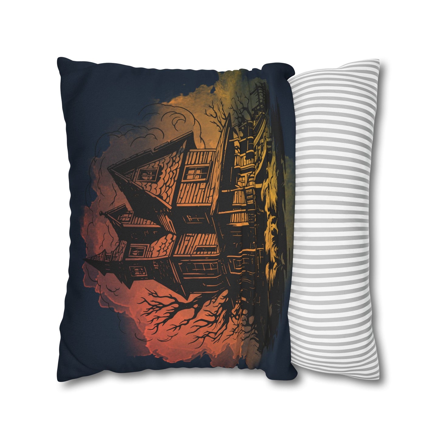 Haunted House 1 - Halloween Pillow Cover